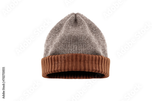 Fashion with the Elbow Patch Beanie Isolated On Transparent Background
