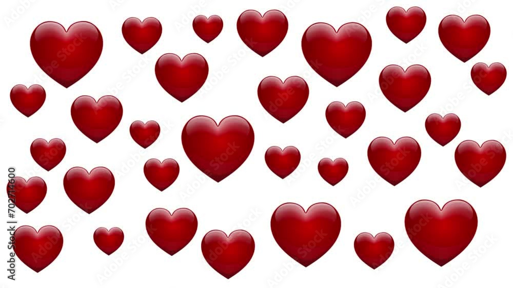 beating heart, Background For Valentine's day. Animated white background with hearts in motion, heartbeat beating heart, Background For Valentine's day. Animated white background with hearts in motion, heartbeat