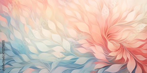 Abstract floral background in pastel pink and blue colors