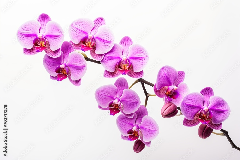 Beautiful purple orchid flower on white background Beautiful purple orchid flower on white background