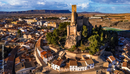 Obraz na plátně Most impressive medieval castles and towns  of Spain,  Castile-La Mancha provice