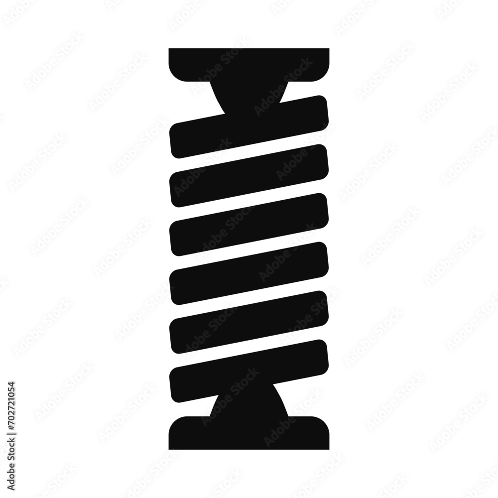 Car shock absorber vector icon isolated on white background Car shock absorber vector icon isolated on white background