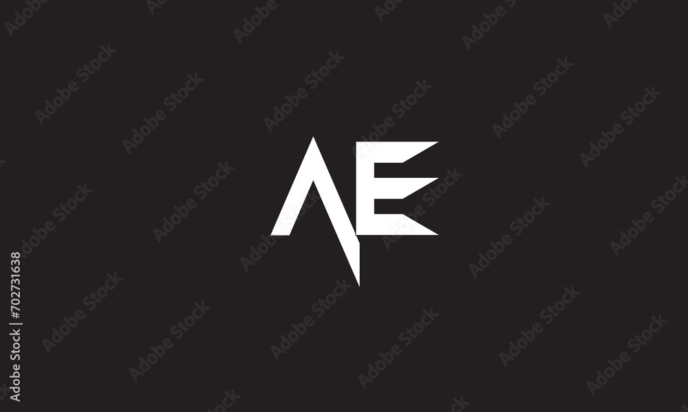 AE, EA , A , E , Abstract Letters Logo Monogram AE, EA , A , E , Abstract Letters Logo Monogram