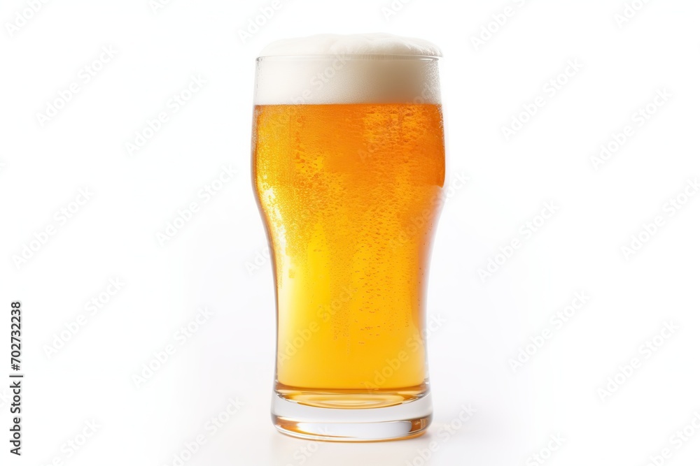 Glass of beer isolated on white background Glass of beer isolated on white background