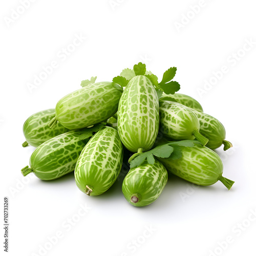 Wallpaper Mural Small pile of Cucamelons isolated on a white background  Torontodigital.ca