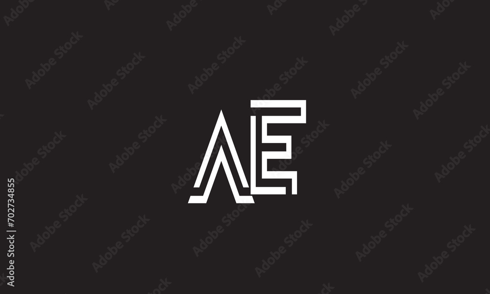 AE, EA , A , E , Abstract Letters Logo Monogram AE, EA , A , E , Abstract Letters Logo Monogram