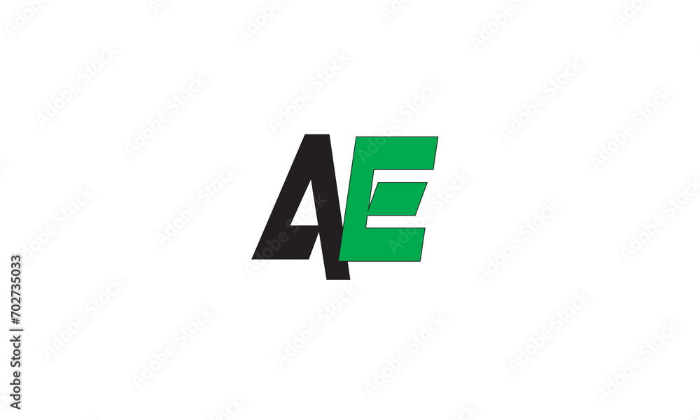 AE, EA , A , E , Abstract Letters Logo Monogram AE, EA , A , E , Abstract Letters Logo Monogram