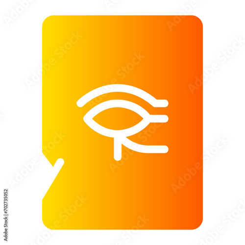 Hieroglyph gradient icon