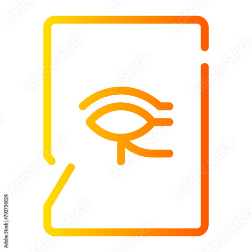 Hieroglyph gradient icon