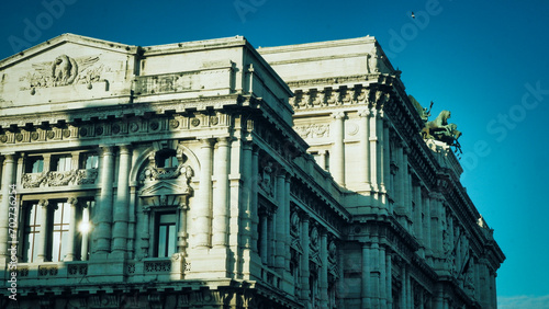 Canvas Print Rome, Italy, Supreme Court of Cassation (Corte Suprema di Cassazione) on Tiber e