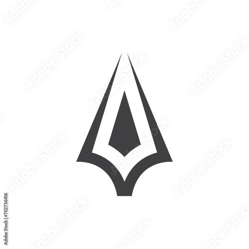 Spear logo vector design template