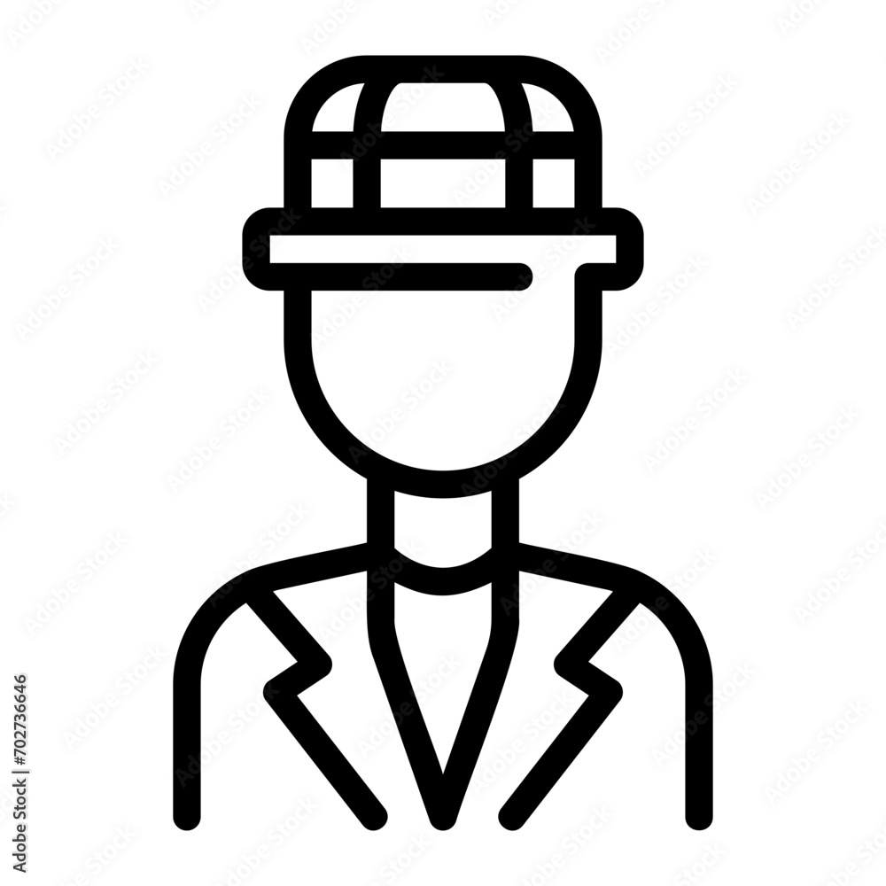 archaeologist line icon archaeologist line icon