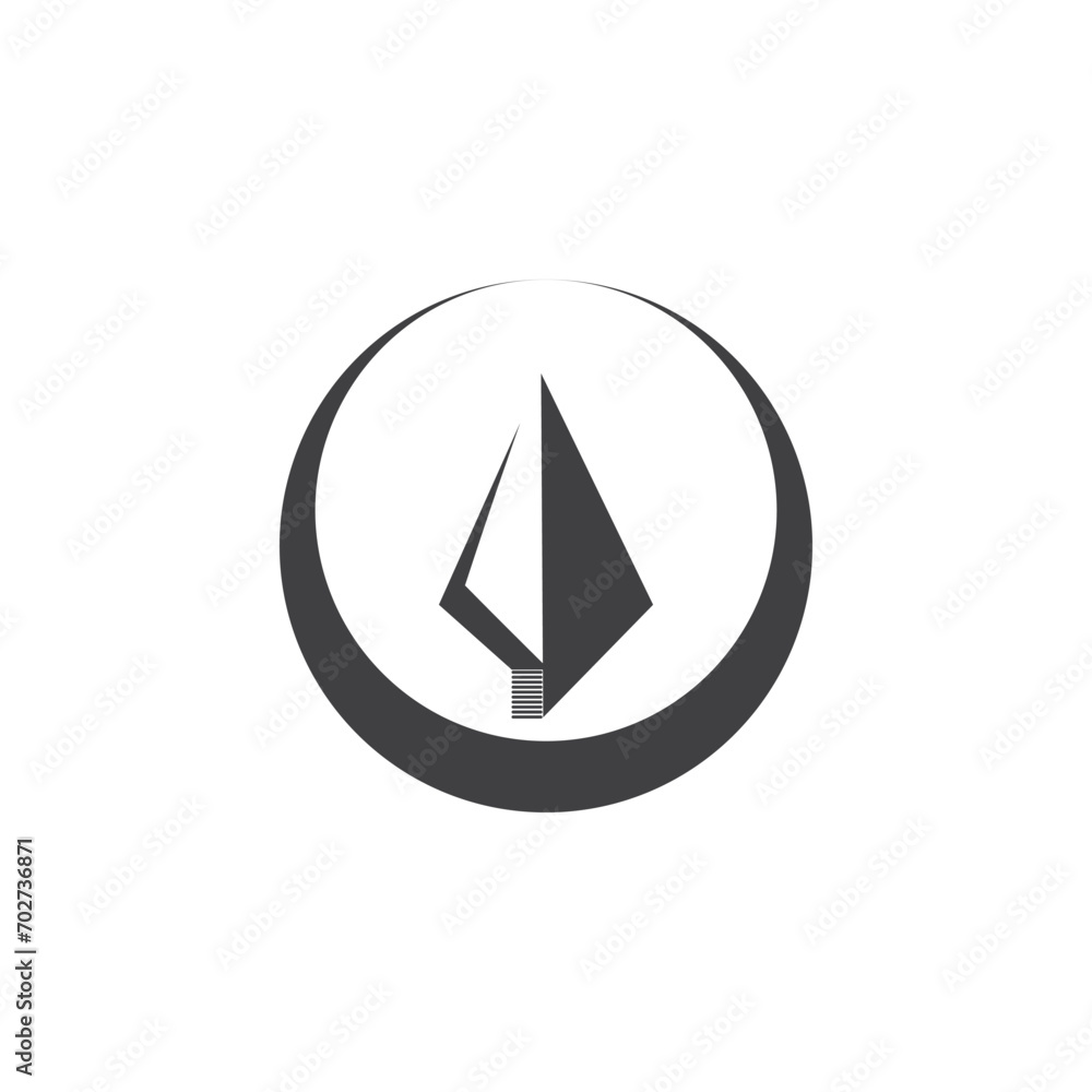 Spear logo vector design template Spear logo vector design template