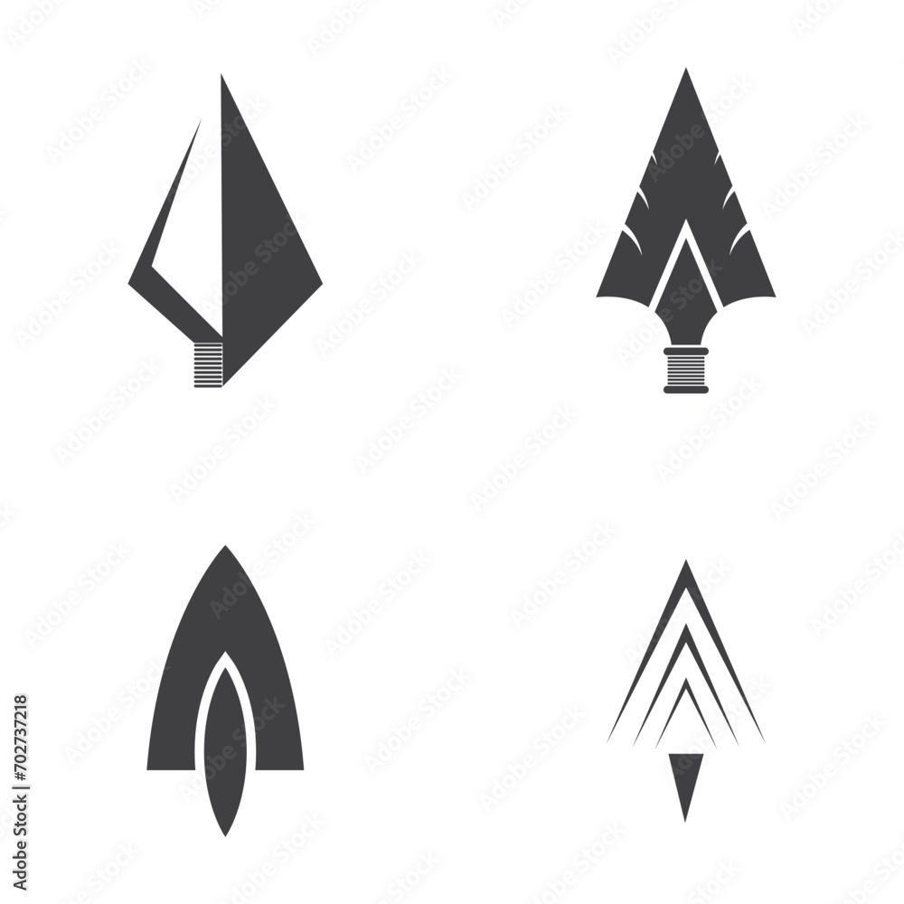 Spear logo vector design template Spear logo vector design template