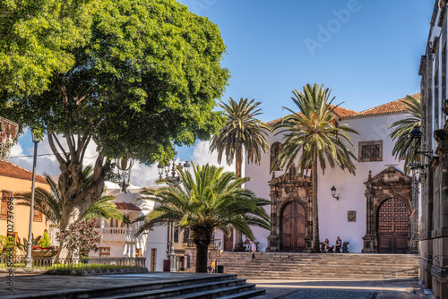 Central place Plaza de la Libertad in Garachico, Tenerife, Spain © Frankix