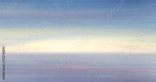 Watercolor sunset background. Abstract background for design. © Sergei