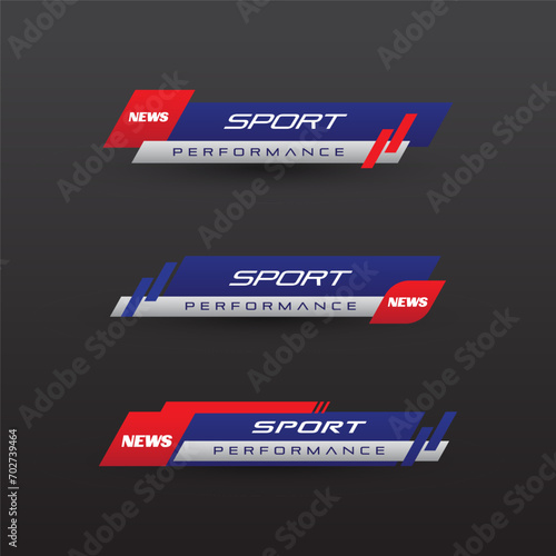Set banners and lower thirds for banner Bars. Sport News. Streaming Video_20240104