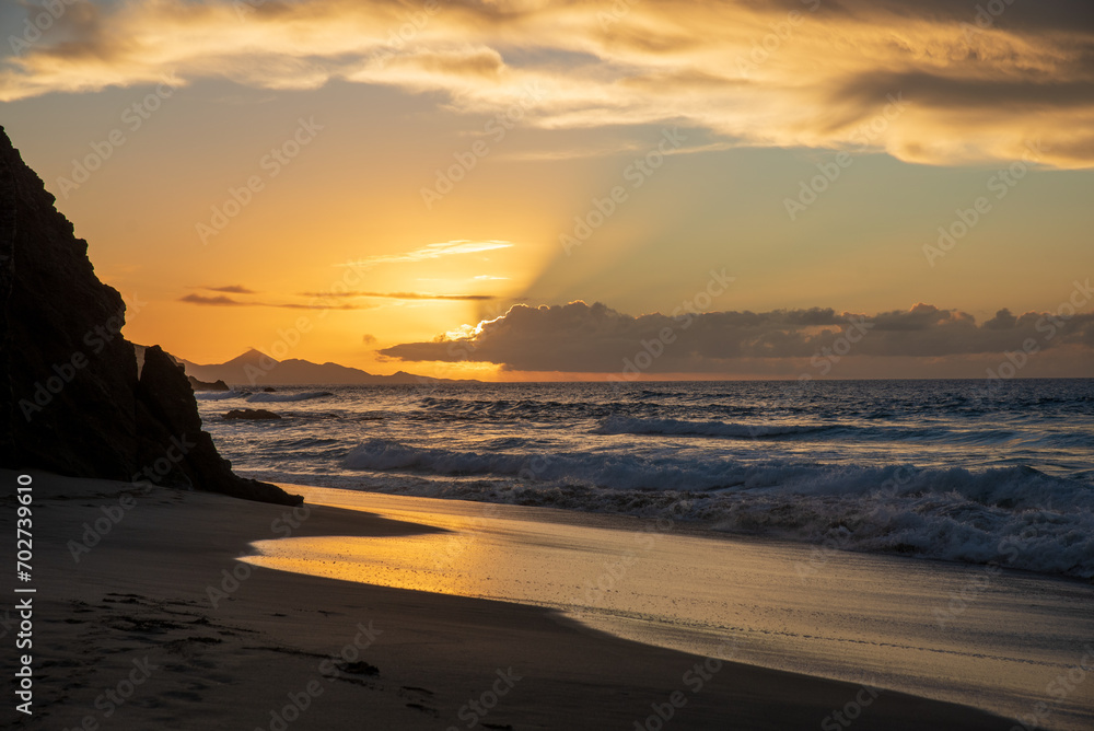 Sunset view of Fuerteventura coast in La Pared
Sunset view of Fuerteventura coast in La Pared