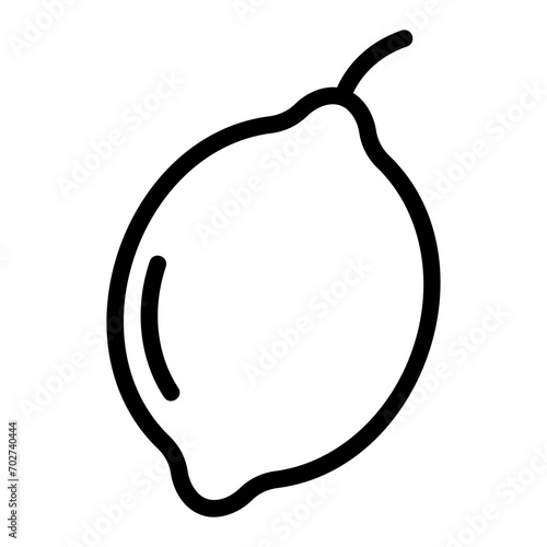 lemon outline icon