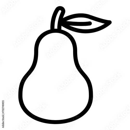 pear outline icon
