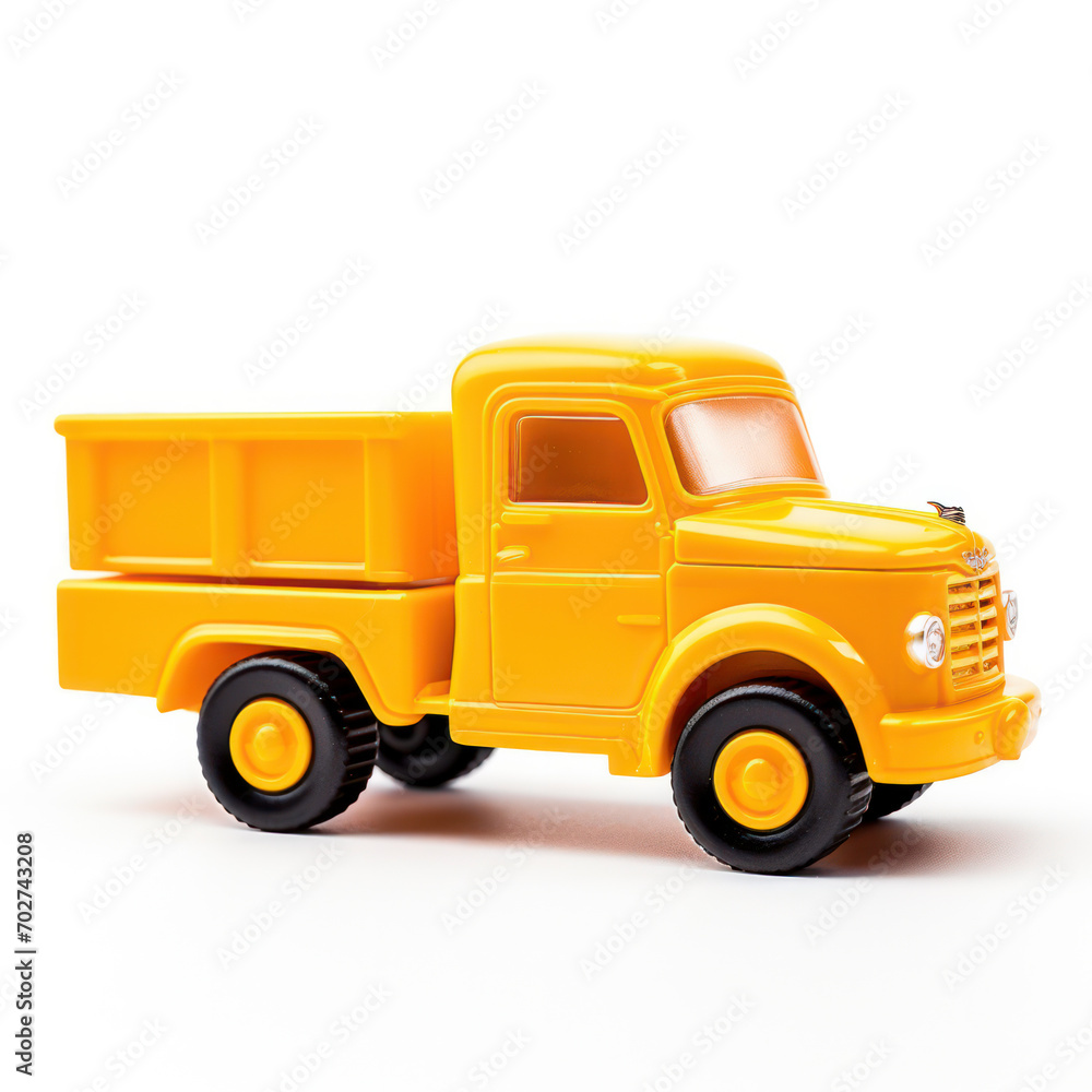 toy truck on white background.