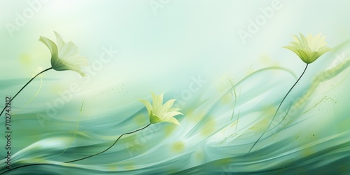 One delicate spring flower on an abstract blurred background. Artistic photo with almost no focus.