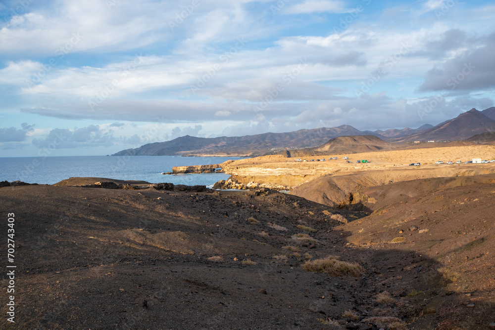 View of Fuerteventura coast in La Pared View of Fuerteventura coast in La Pared