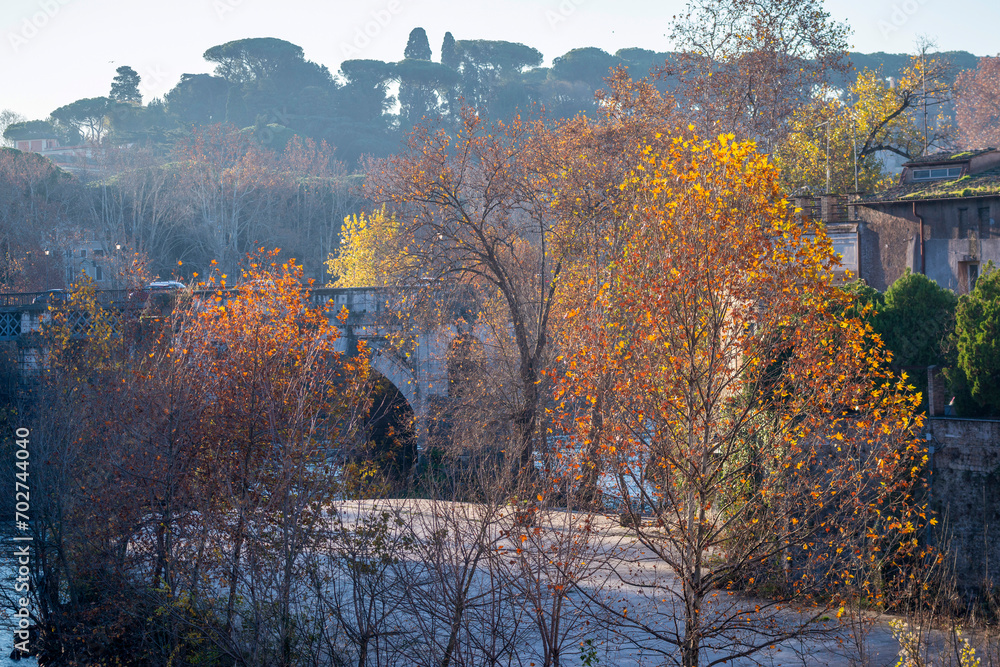 Journée d'automne ensoleillée à Rome