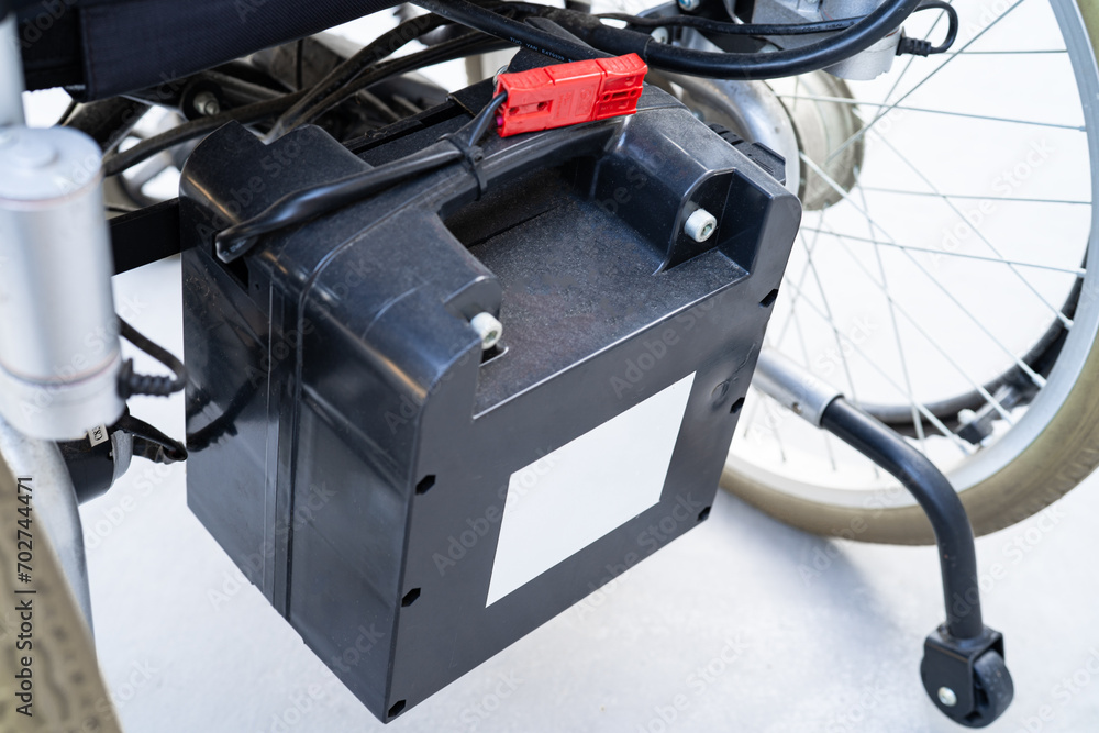 Battery of electric wheelchair for patient or people with disability people. Battery of electric wheelchair for patient or people with disability people.