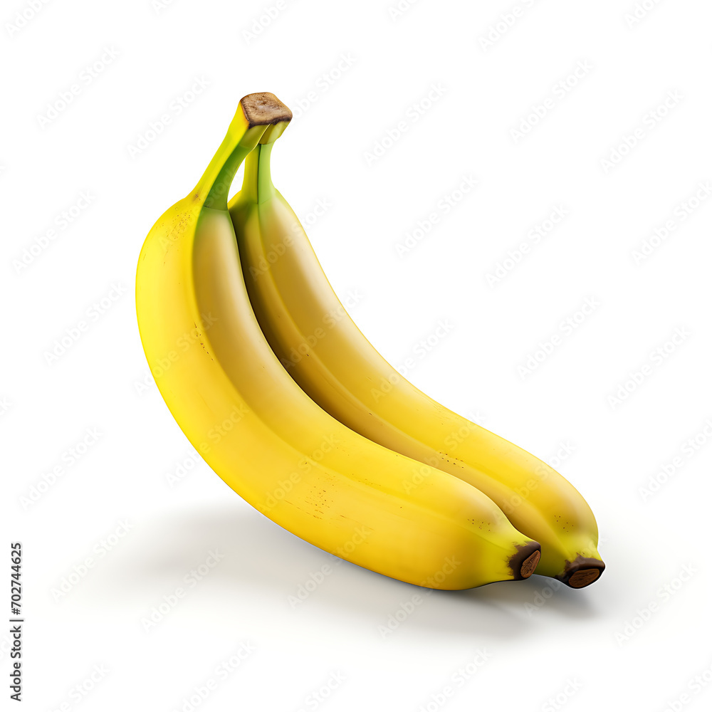 Banana fruit icon isolated transparent background
