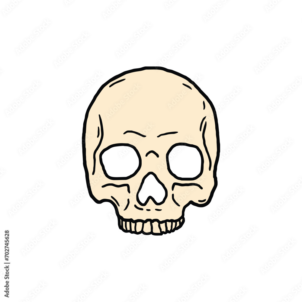 skull vector illustration template design skull vector illustration template design