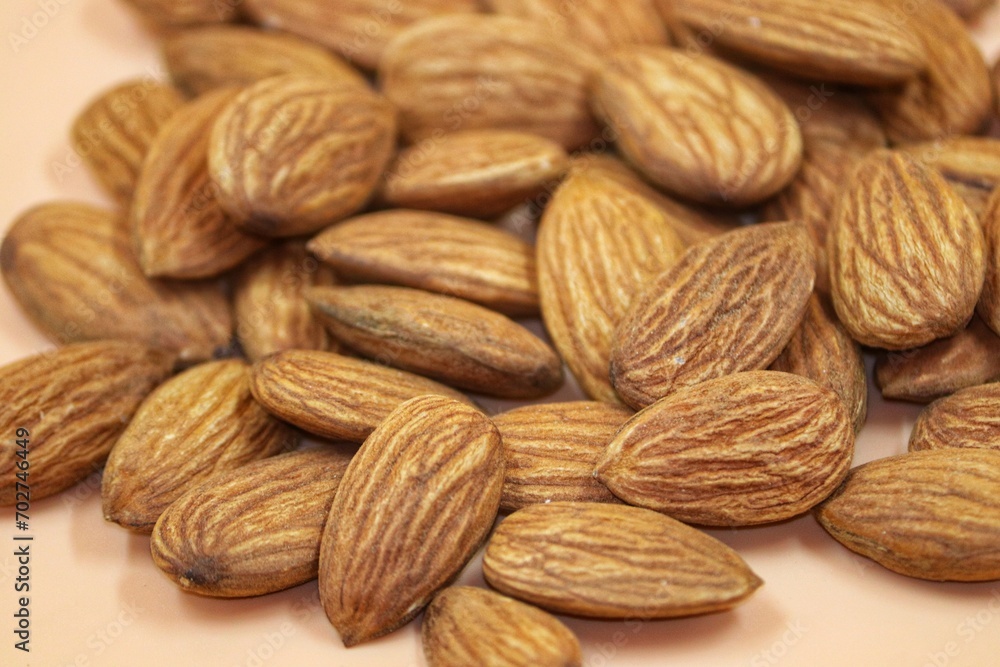 close up of almonds close up of almonds