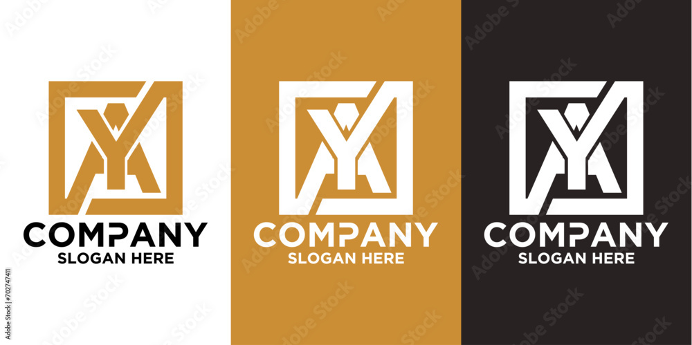 a logo with the initials A Y is simple and suitable for business needs a logo with the initials A Y is simple and suitable for business needs