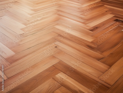 Natural wood texture. Herringbone Parquet Flooring. Harwood surface. Wooden laminate background © Svetlana