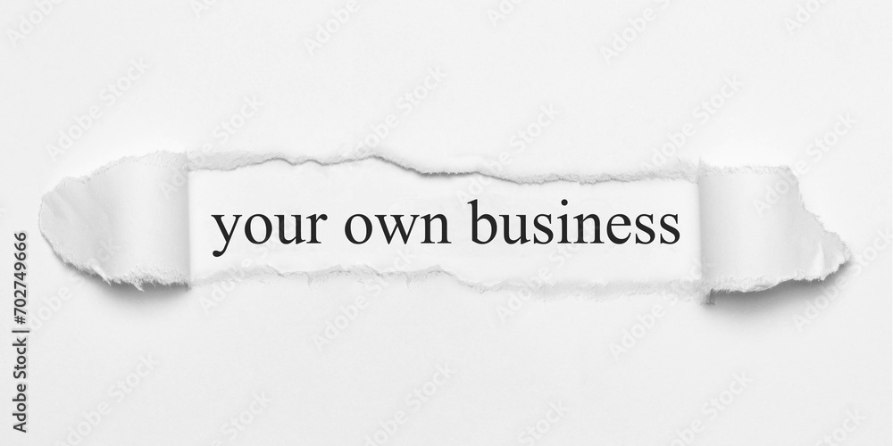 Obraz premium your own business 