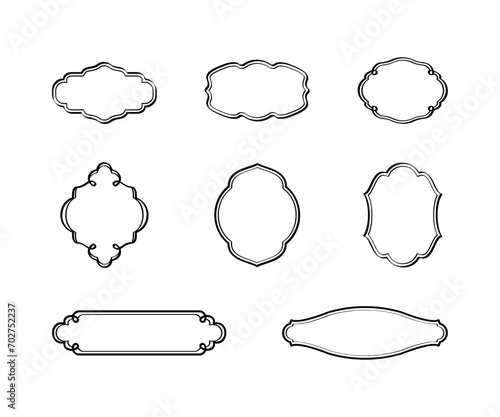 おしゃれなカリグラフィーフレームセット