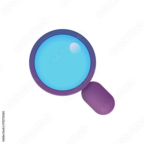 Magnifying Glass Tilted Left