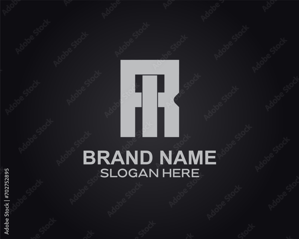 initial RI logo for company initial RI logo for company