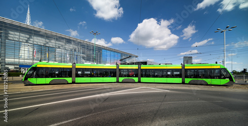 City Tram On Poznan Street photo