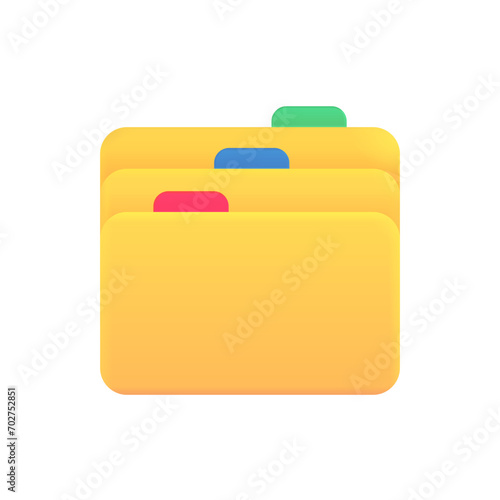 File Folder with Index Dividers
