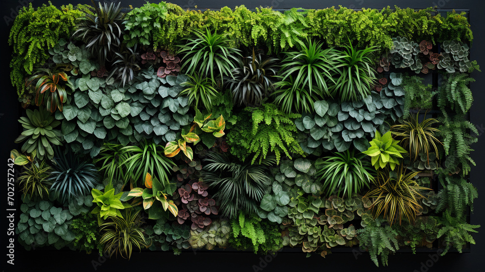Green Vertical Garden Wall in Urban Space Green Vertical Garden Wall in Urban Space
