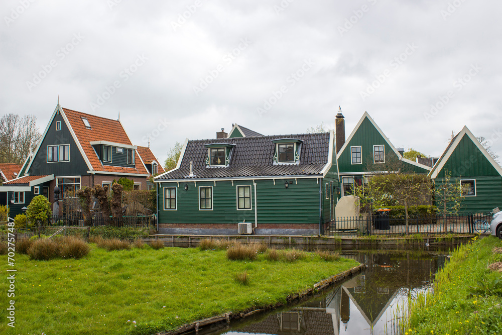 village of Zaanse Schans in the Netherlands village of Zaanse Schans in the Netherlands