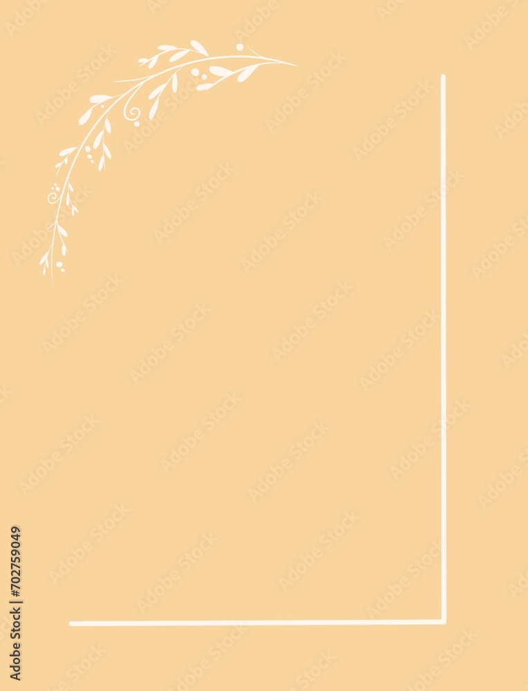 Elegant frame with hand drawn leaves, design templates in line style. Vector background for wedding invitations, greeting cards, social media stories, label. Elegant frame with hand drawn leaves, design templates in line style. Vector background for wedding invitations, greeting cards, social media stories, label.