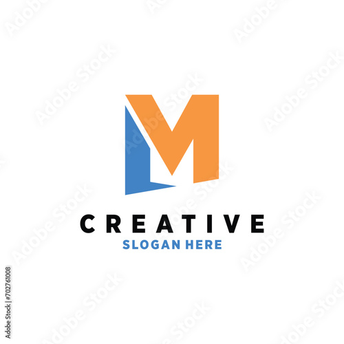 Free Download Vector letter m logo design icon element vector with creative modern style - GFXLoad