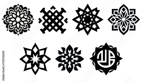 celtic ornament set , celtic elements , celtic tatoo ,backgrount, set of ornaments