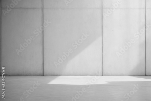 concrete wall with concrete floor and shadow