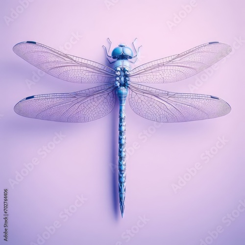 dragonfly close up on simple background © Deanmon
