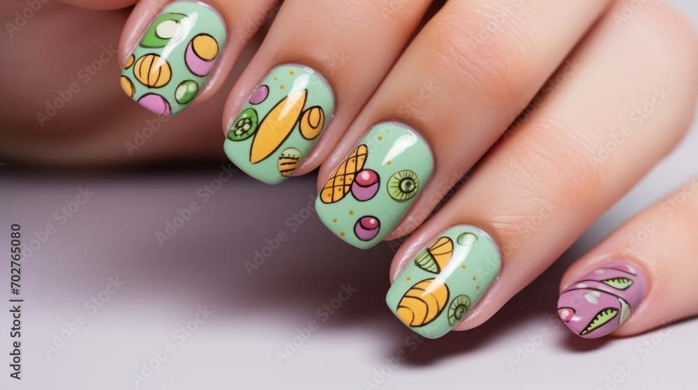 Aesthetic women's nails, manicure Aesthetic women's nails, manicure