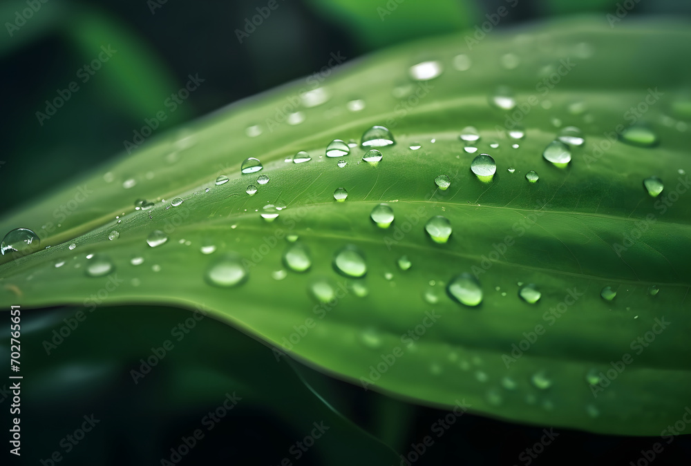 a large leaf with raindrops on a rainy day a large leaf with raindrops on a rainy day