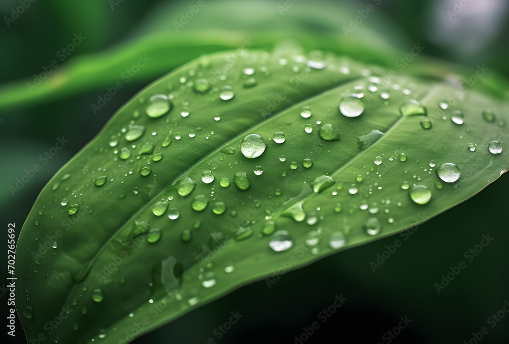 a large leaf with raindrops on a rainy day a large leaf with raindrops on a rainy day